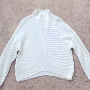 Express white long sleeve (turtle neck)